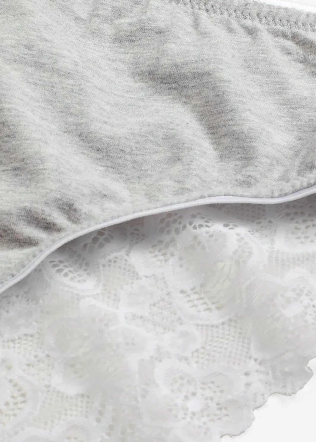 Damen bonprix Wäsche·Baumwollunterwäsche|Wäsche·Höschen|Slip mit Baumwolle und Spitze