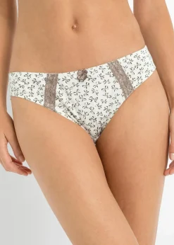 Clearance Slip mit femininem Druck (3er Pack) Damen Wäsche·Baumwollunterwäsche|Wäsche·Höschen