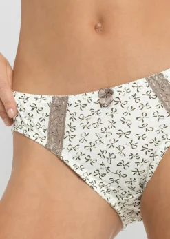 Clearance Slip mit femininem Druck (3er Pack) Damen Wäsche·Baumwollunterwäsche|Wäsche·Höschen