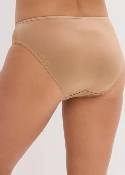 Damen bonprix Wäsche·Dessous|Wäsche·Höschen|Slip mit Glanzeffekt (2er Pack)