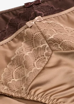 Damen bonprix Wäsche·Dessous|Wäsche·Höschen|Slip mit Glanzeffekt (2er Pack)