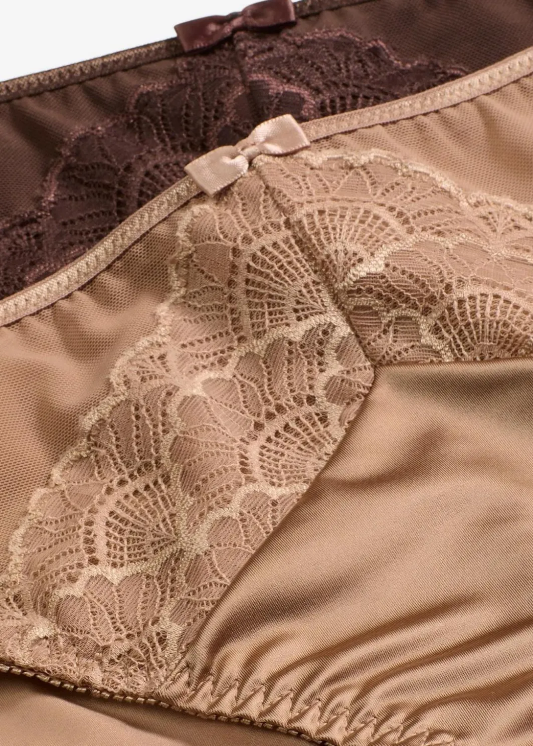 Damen bonprix Wäsche·Dessous|Wäsche·Höschen|Slip mit Glanzeffekt (2er Pack)