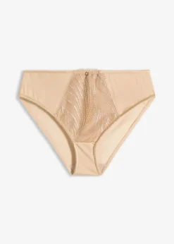 Damen bonprix Wäsche·Höschen|Nachhaltigere Materialien|Slip mit glitzernder Stickerei