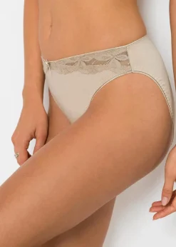 Damen bonprix Nachhaltigere Materialien|Höschen|Slip mit Spitze (3er Pack)