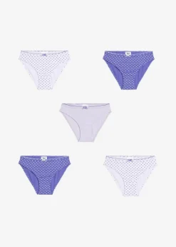 Best Slip mit weicher Baumwolle mit Satin-Schleife (5er Pack) Kinder Mehrfachpacks|Mädchen·Unterwäsche