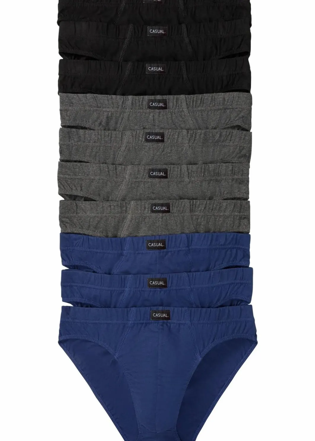 Herren bonprix Große Größen|Wäsche|Slip mit weicher Baumwolle (10er Pack)