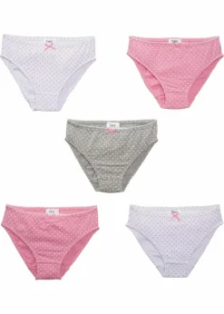 Online Slip mit weicher Baumwolle mit Satin-Schleife (5er Pack) Kinder Mehrfachpacks|Mädchen·Unterwäsche