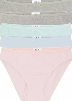 Clearance Slip mit weicher Baumwolle (5er Pack) Kinder Mehrfachpacks|Mädchen·Unterwäsche