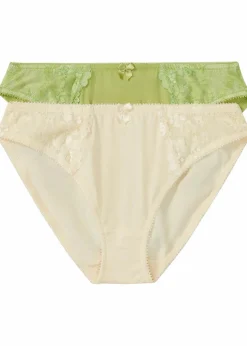 New Slip mit zarter Spitze (2er Pack) Damen Wäsche·Dessous|Wäsche·Höschen