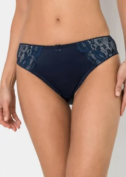 Damen bonprix Höschen|Dessous|Slip mit zarter Spitze (2er Pack)