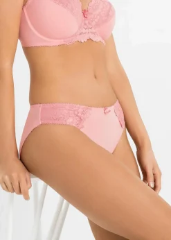 Damen bonprix Höschen|Dessous|Slip mit zarter Spitze (2er Pack)