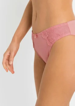 Damen bonprix Höschen|Dessous|Slip mit zarter Spitze (2er Pack)