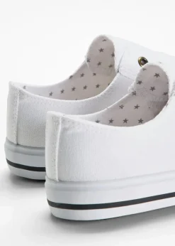 Damen bonprix Sneaker|Sneaker|Slip-In-Sneaker aus Baumwoll-Canvas