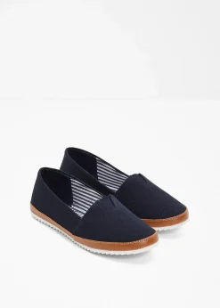 New Slipper aus Baumwoll-Canvas Damen Slipper & Halbschuhe|Sommerschuhe
