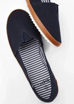 New Slipper aus Baumwoll-Canvas Damen Slipper & Halbschuhe|Sommerschuhe