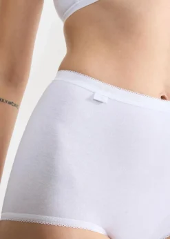 Clearance Basic+ Maxislip (4er Pack) Damen Wäsche·Baumwollunterwäsche|Wäsche·Höschen