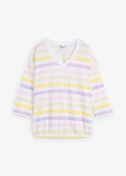 Damen bonprix Shirts & Tops|Slub-Shirt aus Bio-Baumwolle, 3/4 Arm