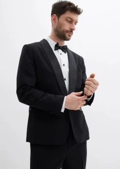 Herren bonprix Große Größen|Anzüge & Sakkos|Smoking-Sakko mit Stretch-Anteil, Slim Fit