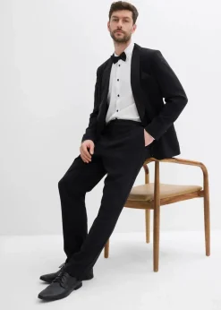 Herren bonprix Große Größen|Anzüge & Sakkos|Smoking-Sakko mit Stretch-Anteil, Slim Fit