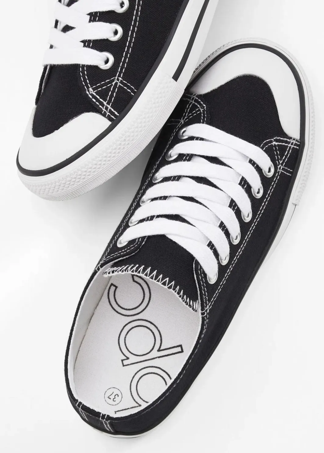 Damen bonprix Sneaker|Sneaker aus Baumwoll-Canvas