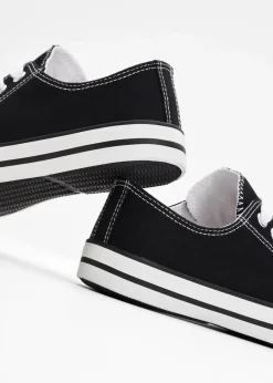 Damen bonprix Sneaker|Sneaker aus Baumwoll-Canvas