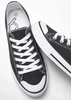 Damen bonprix Sneaker|Sneaker aus Baumwoll-Canvas