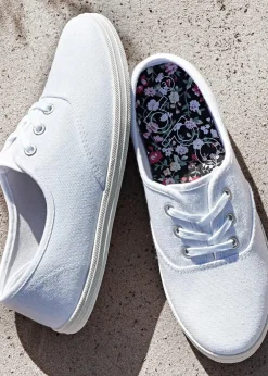 Damen bonprix Sneaker|Schuhe & Accessoires In Spezialgrößen·Schuhe In Übergröße|Sneaker aus Baumwoll-Canvas