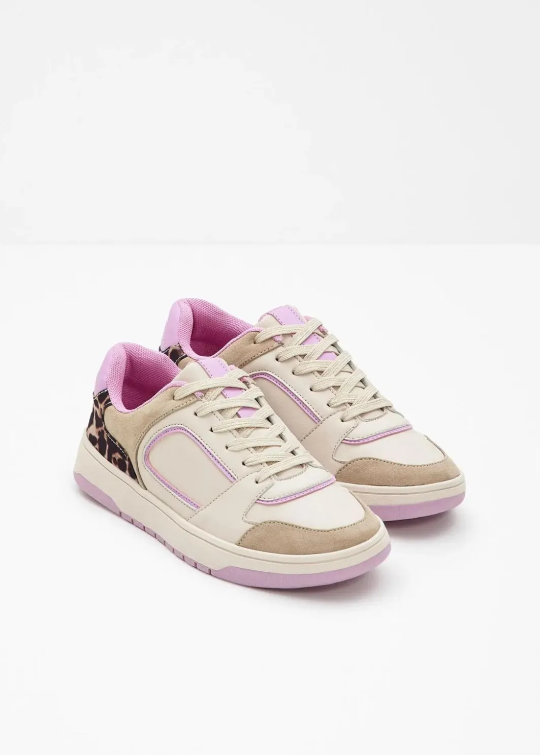 Damen bonprix Sneaker|Sneaker mit Animal-Details