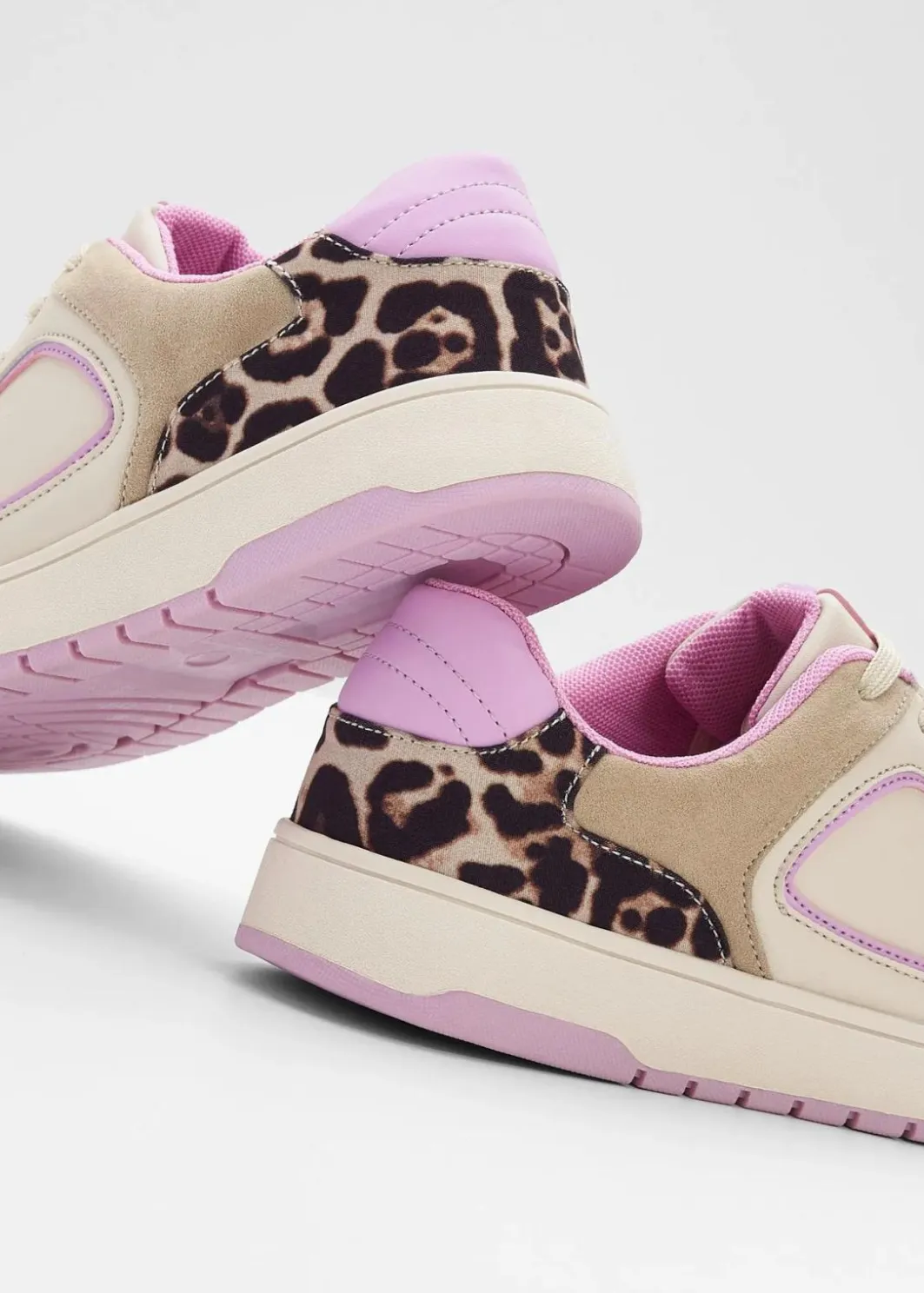 Damen bonprix Sneaker|Sneaker mit Animal-Details