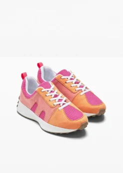 Damen bonprix Sneaker|Sneaker mit Mesh-Einsatz