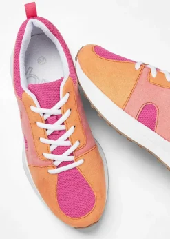 Damen bonprix Sneaker|Sneaker mit Mesh-Einsatz