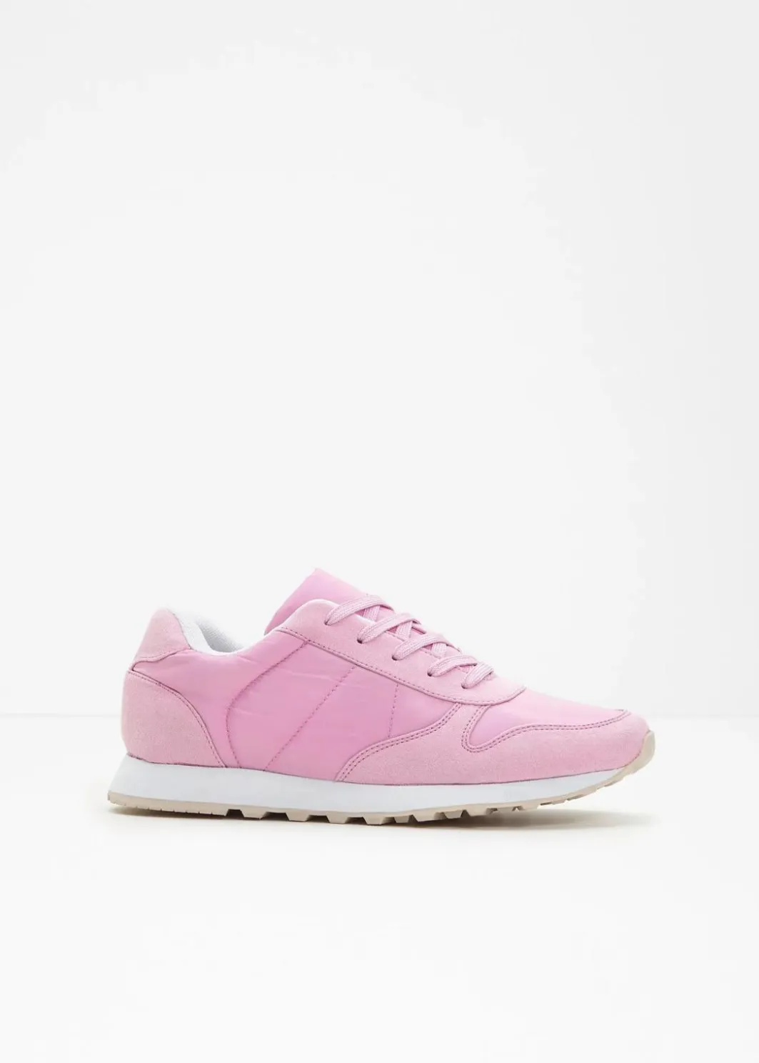 Damen bonprix Sneaker|Sneaker mit Satin-Einsatz