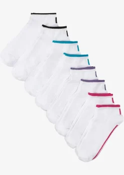 Damen bonprix Nachhaltigere Materialien|Socken & Strumpfhosen|Sneakersocken (8er Pack) mit Bio-Baumwolle