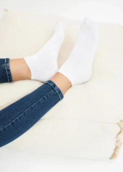 Damen bonprix Nachhaltigere Materialien|Socken & Strumpfhosen|Sneakersocken mit Bio-Baumwolle (20er Pack)