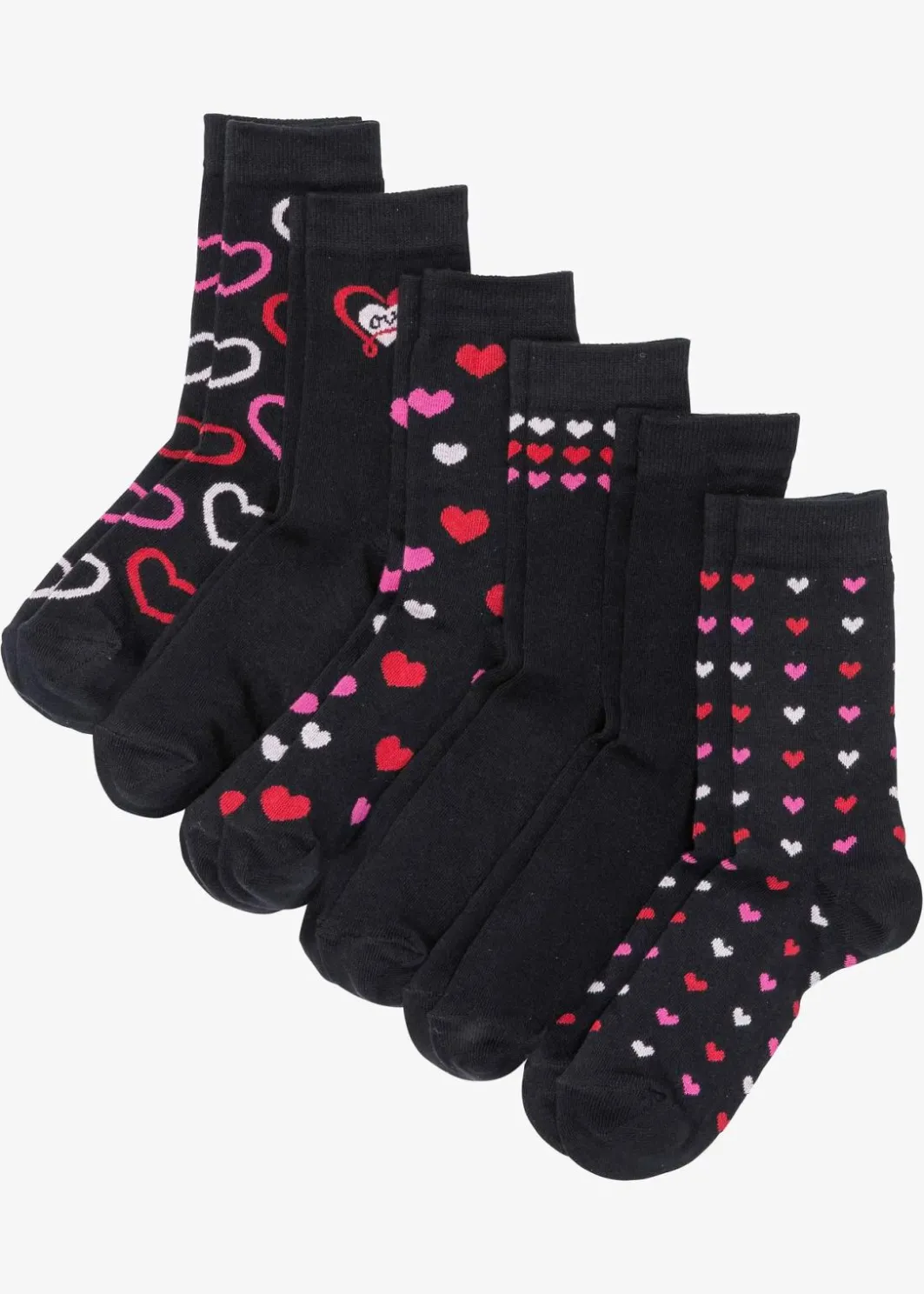 Damen bonprix Mehrfachpacks|Mädchen·Strümpfe|Socken mit Bio-Baumwolle (6er Pack)