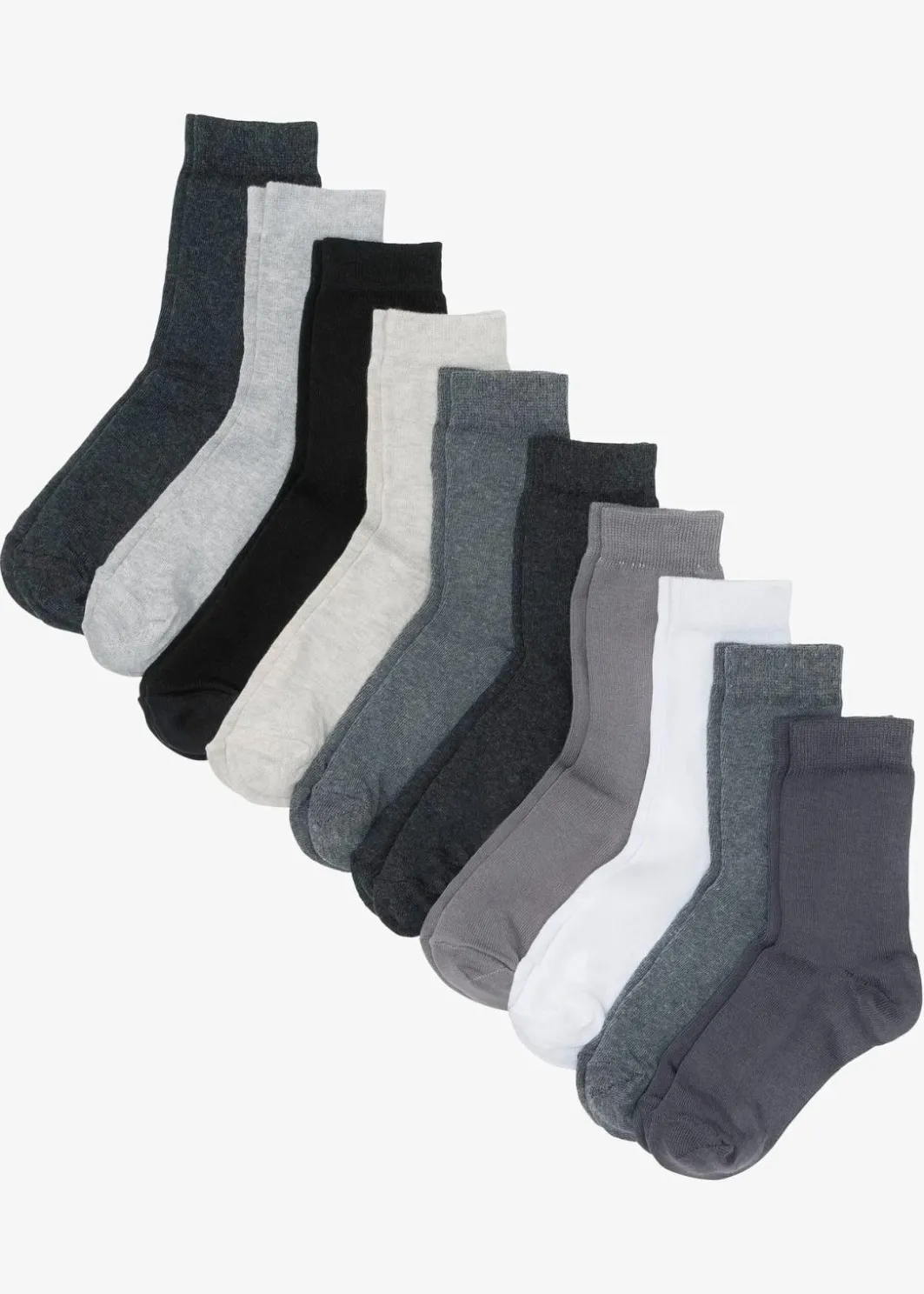 Damen bonprix Socken & Strumpfhosen|Basics|Socken mit Bio-Baumwolle (10er Pack)