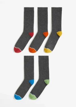 Damen bonprix Mehrfachpacks|Jungen·Strümpfe|Socken mit Bio-Baumwolle (5er Pack)