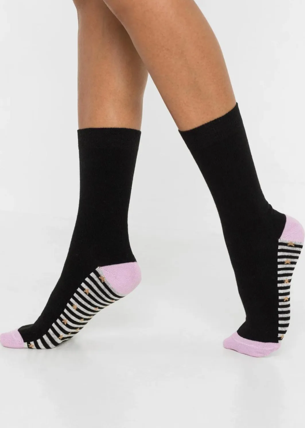 Damen bonprix Nachhaltigere Materialien|Socken & Strumpfhosen|Socken mit druckfreiem Bündchen mit Bio-Baumwolle (5er Pack)