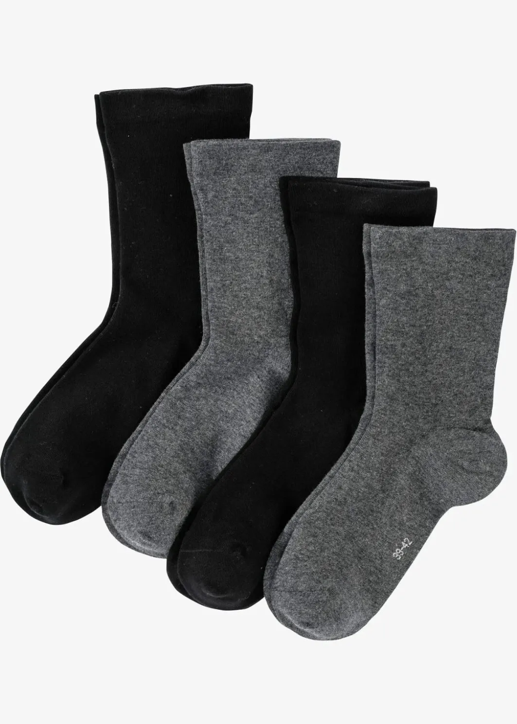 Damen bonprix Socken|Socken|Socken mit druckfreiem Bund (4er Pack)