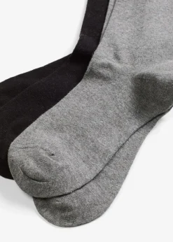 Damen bonprix Nachhaltigere Materialien|Homewear|Socken mit Merino-Bio-Baumwoll-Mischung (2er Pack)