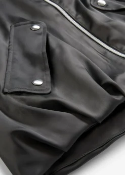 Damen bonprix Jacken & Mäntel|Bekleidung·Hosen|Softblouson aus glänzendem Viskose-Mix