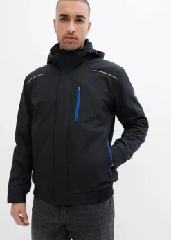New Softshelljacke in Blousonform mit Kapuze Herren Große Größen|Outdoorbekleidung
