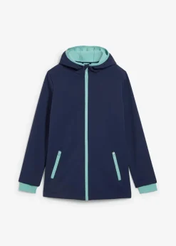 Kinder bonprix Mädchen 9-16 Jahre·Jacken & Outdoor|Mädchen 2-8 Jahre·Nachhaltigere Materialien|Softshelljacke mit Kapuze, wasserabweisend