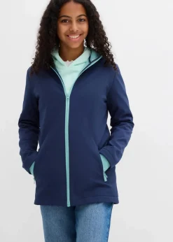 Kinder bonprix Mädchen 9-16 Jahre·Jacken & Outdoor|Mädchen 2-8 Jahre·Nachhaltigere Materialien|Softshelljacke mit Kapuze, wasserabweisend