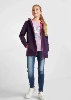 Clearance Softshelljacke mit Kapuze, wasserabweisend Kinder Mädchen 2-8 Jahre·Nachhaltigere Materialien|Mädchen 9-16 Jahre·Nachhaltigere Materialien