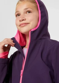 Clearance Softshelljacke mit Kapuze, wasserabweisend Kinder Mädchen 2-8 Jahre·Nachhaltigere Materialien|Mädchen 9-16 Jahre·Nachhaltigere Materialien