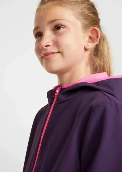 Clearance Softshelljacke mit Kapuze, wasserabweisend Kinder Mädchen 2-8 Jahre·Nachhaltigere Materialien|Mädchen 9-16 Jahre·Nachhaltigere Materialien
