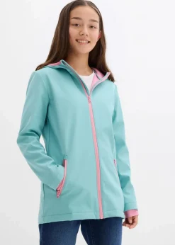 Kinder bonprix Mädchen 2-8 Jahre·Nachhaltigere Materialien|Mädchen 9-16 Jahre·Nachhaltigere Materialien|Softshelljacke mit Kapuze, wasserabweisend