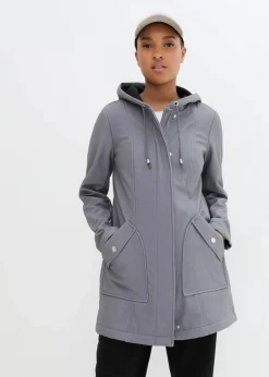 Damen bonprix Bekleidung·Hosen|Jacken & Mäntel|Softshell-Parka mit Kapuze