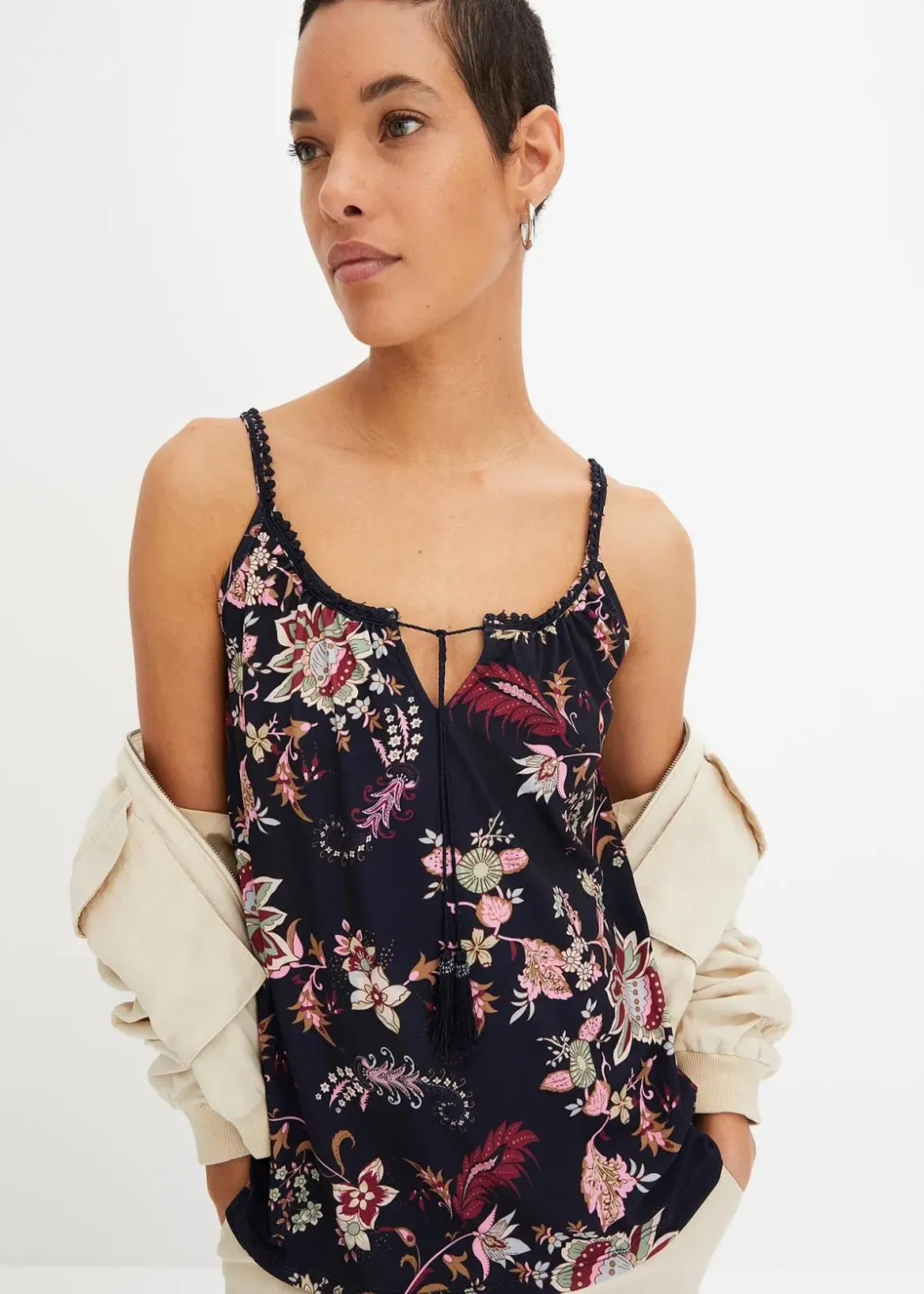 Spaghettiträger-Top Damen Shirts & Tops|Nachhaltigere Materialien